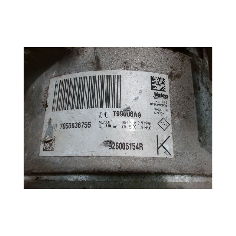 COMPRESSEUR AIR CONDITIONNE DACIA SANDERO 2008-