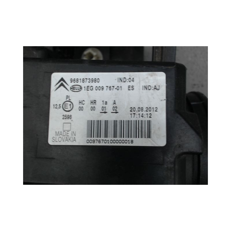 PHARE GAUCHE CITROEN C3