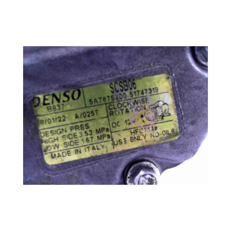 COMPRESSEUR AIR CONDITIONNE FIAT PANDA 2003-