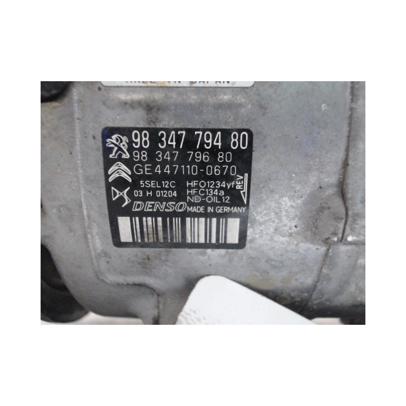 COMPRESSEUR AIR CONDITIONNE PEUGEOT 5008