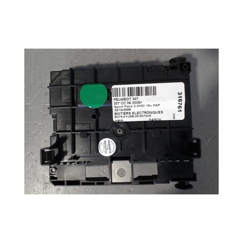 BOITE A FUSIBLES PEUGEOT 307 CC 2005-