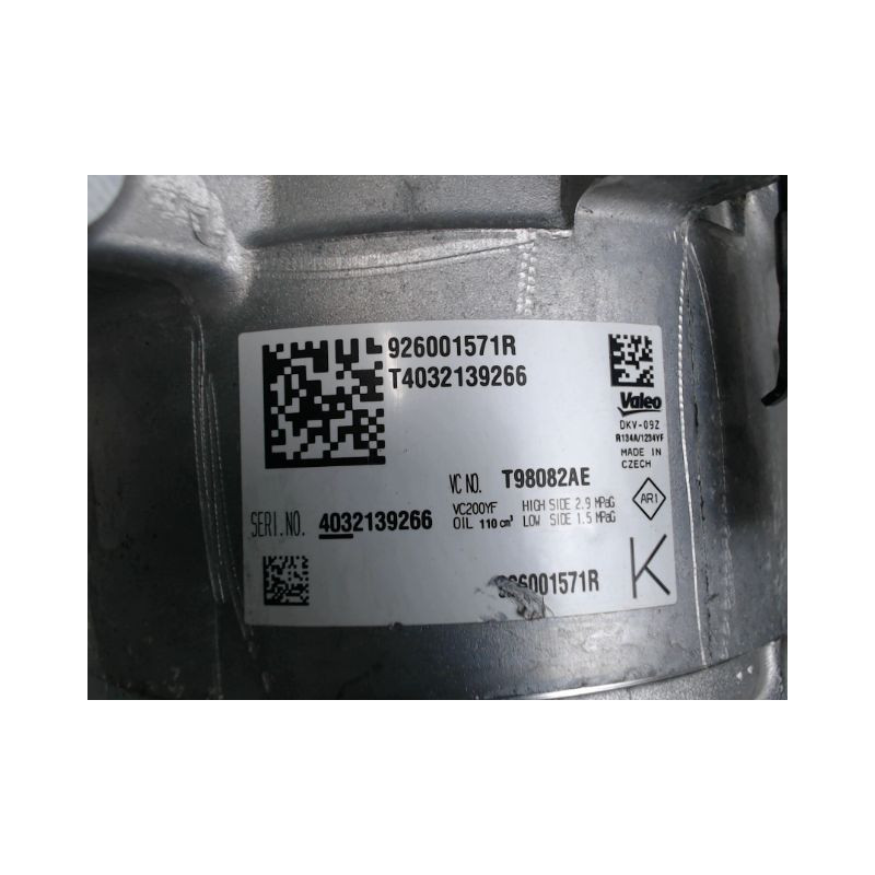 COMPRESSEUR AIR CONDITIONNE DACIA DUSTER