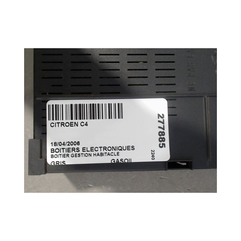 BOITIER GESTION HABITACLE CITROEN C4