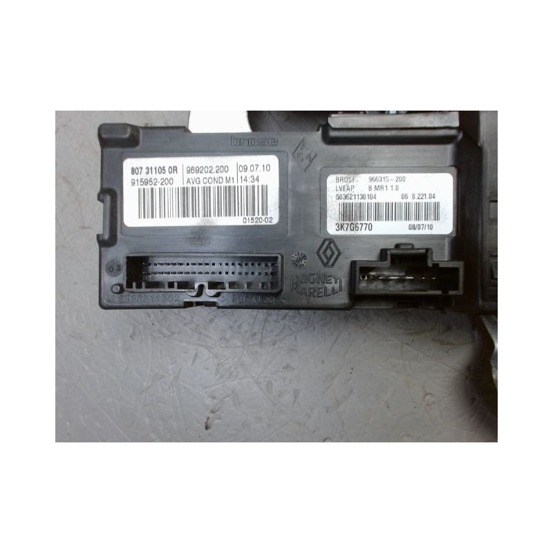 MECANISME ESSUIE-GLACE AVANT RENAULT SCENIC III 2009-