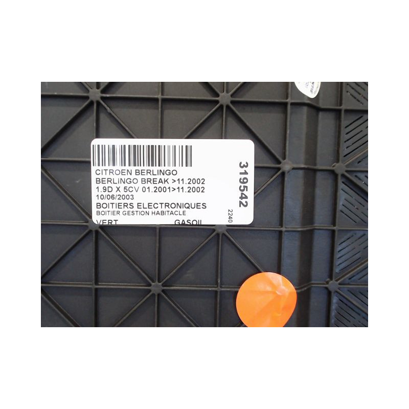 BOITIER GESTION HABITACLE CITROEN BERLINGO BREAK -2002