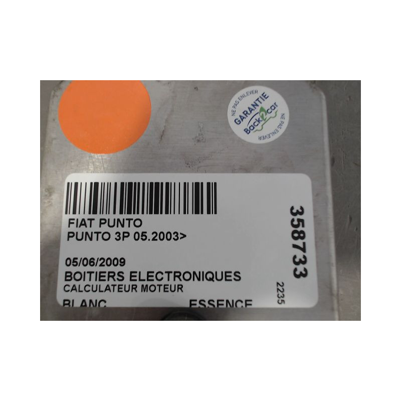 CALCULATEUR MOTEUR FIAT PUNTO 2003-