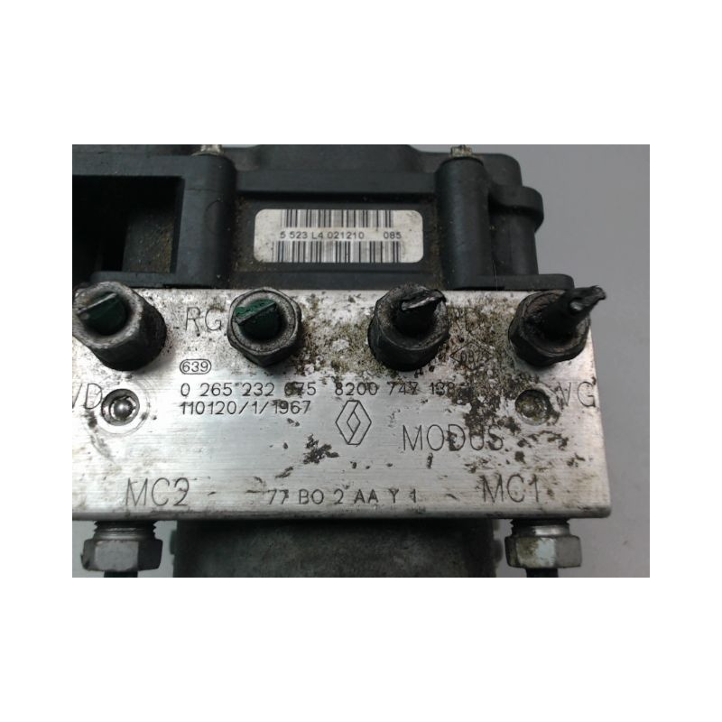 UNITE HYDRAULIQUE ABS RENAULT MODUS Phase 2 2008-2012