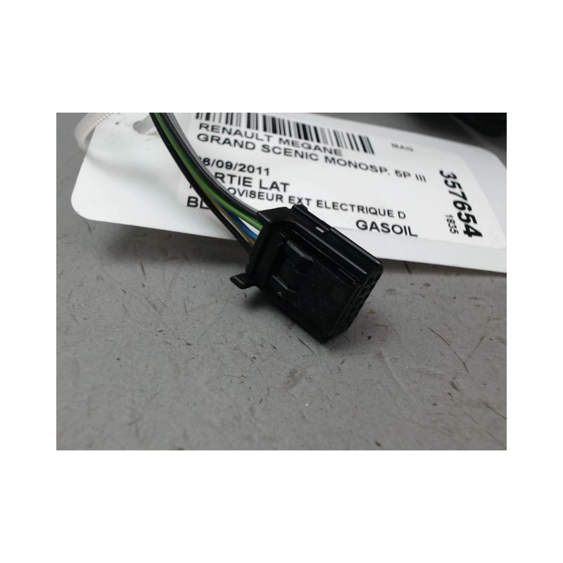 RETROVISEUR EXTERIEUR ELECTRIQUE DROIT RENAULT GRAND SCENIC MONOSP. III Phase 1 LONG 2009-2011