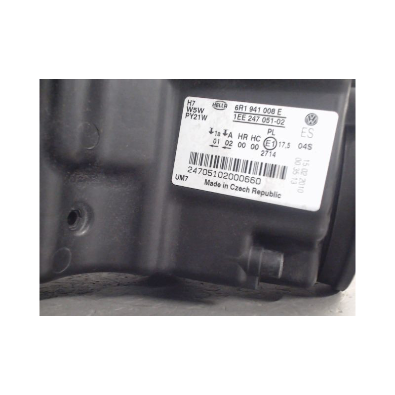 PHARE DROIT VOLKSWAGEN POLO