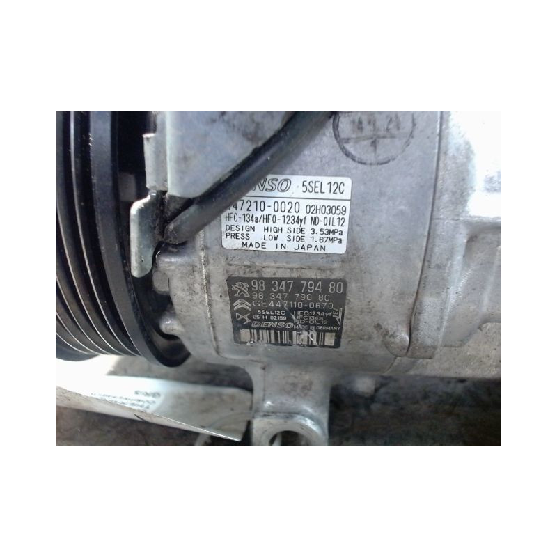 COMPRESSEUR AIR CONDITIONNE CITROEN C5 AIRCR.