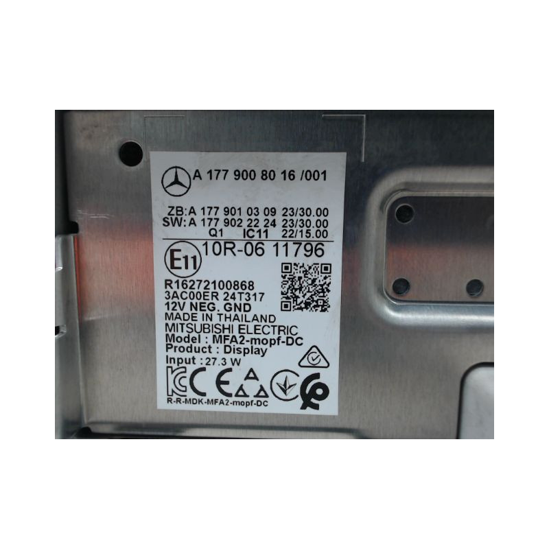 BLOC COMPTEURS MERCEDES CLASSE A 2004-