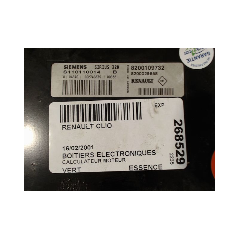 CALCULATEUR MOTEUR RENAULT CLIO