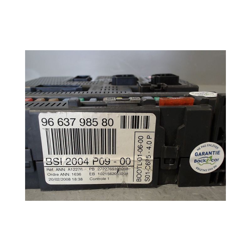 BOITIER GESTION HABITACLE CITROEN C4 I Phase 1 2004-2008