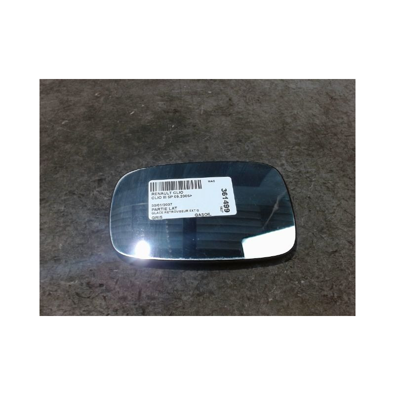 GLACE RETROVISEUR EXT G RENAULT CLIO III 2005-