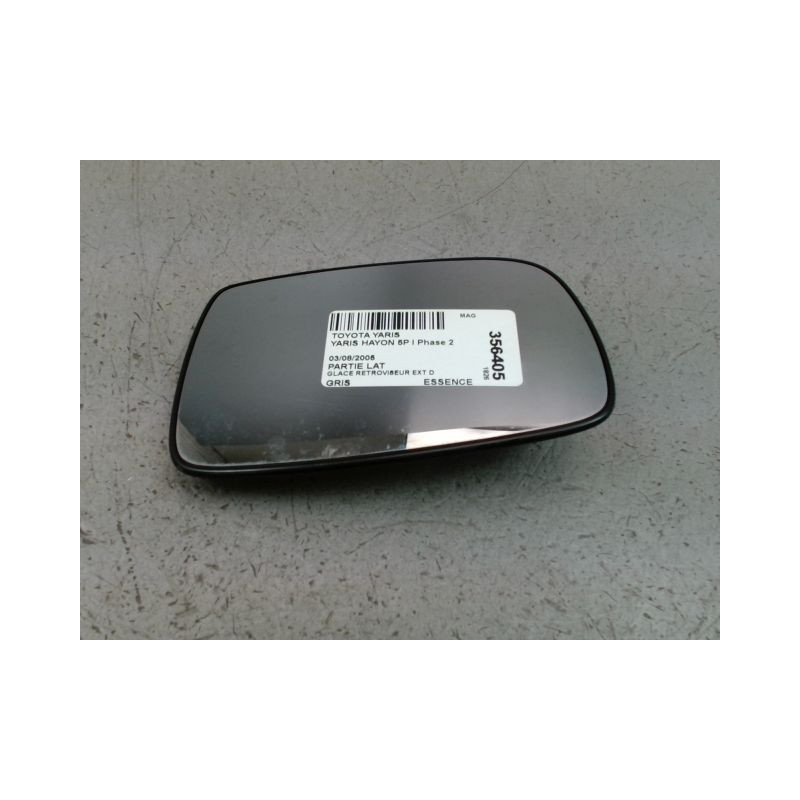 GLACE RETROVISEUR EXT D TOYOTA YARIS I Phase 2 2003-2005