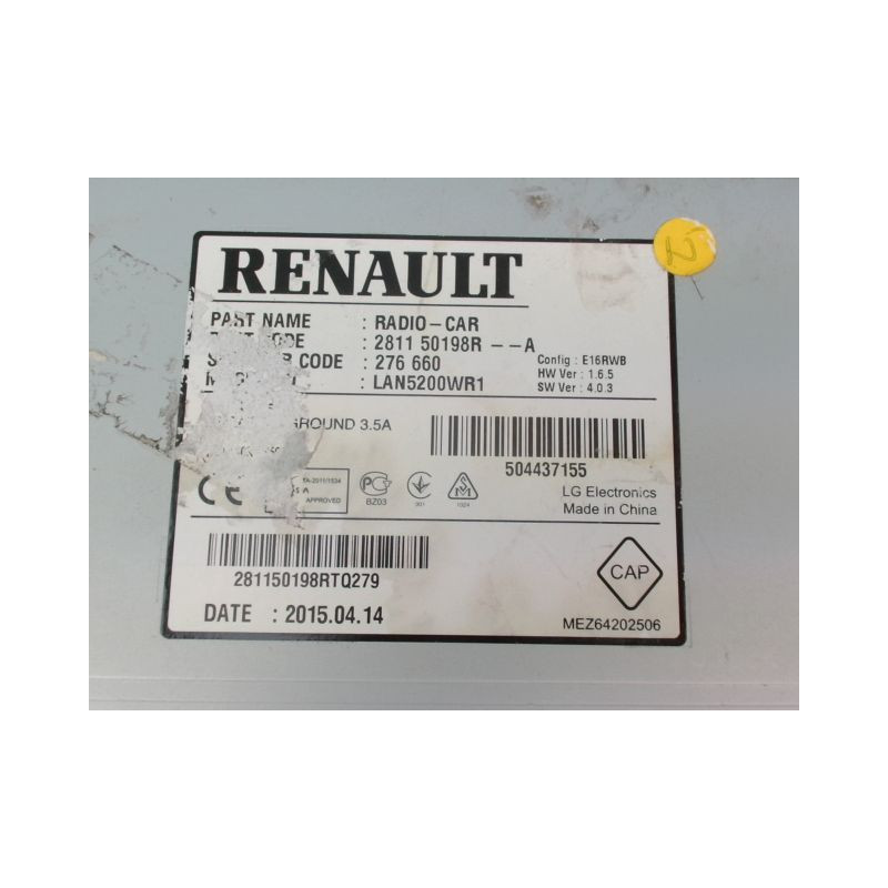 AUTORADIO RENAULT CAPTUR