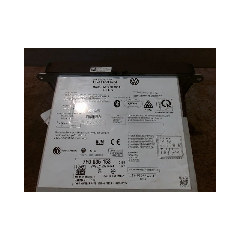 AUTORADIO VOLKSWAGEN CADDY COMBI 2004-