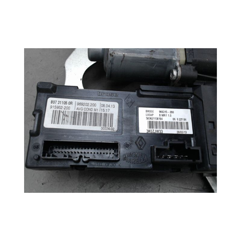 MECANISME LEVE-GLACE AVANT GAUCHE RENAULT MEGANE