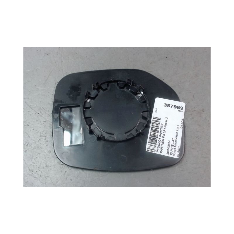 GLACE RETROVISEUR EXT D PEUGEOT PARTNER FG I Phase 2 2002-2008