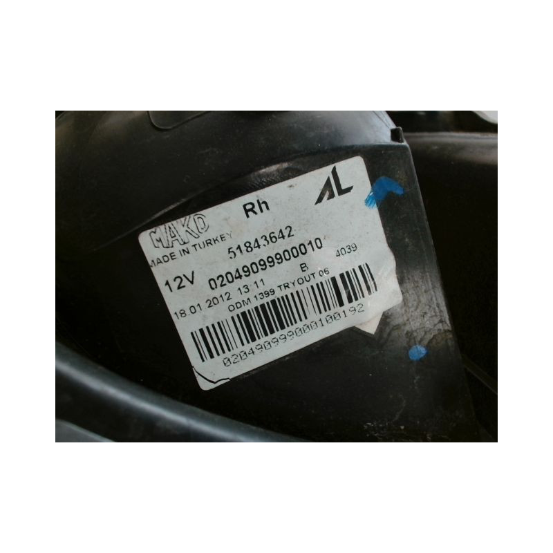 FEU ARRIERE DROIT FIAT PANDA