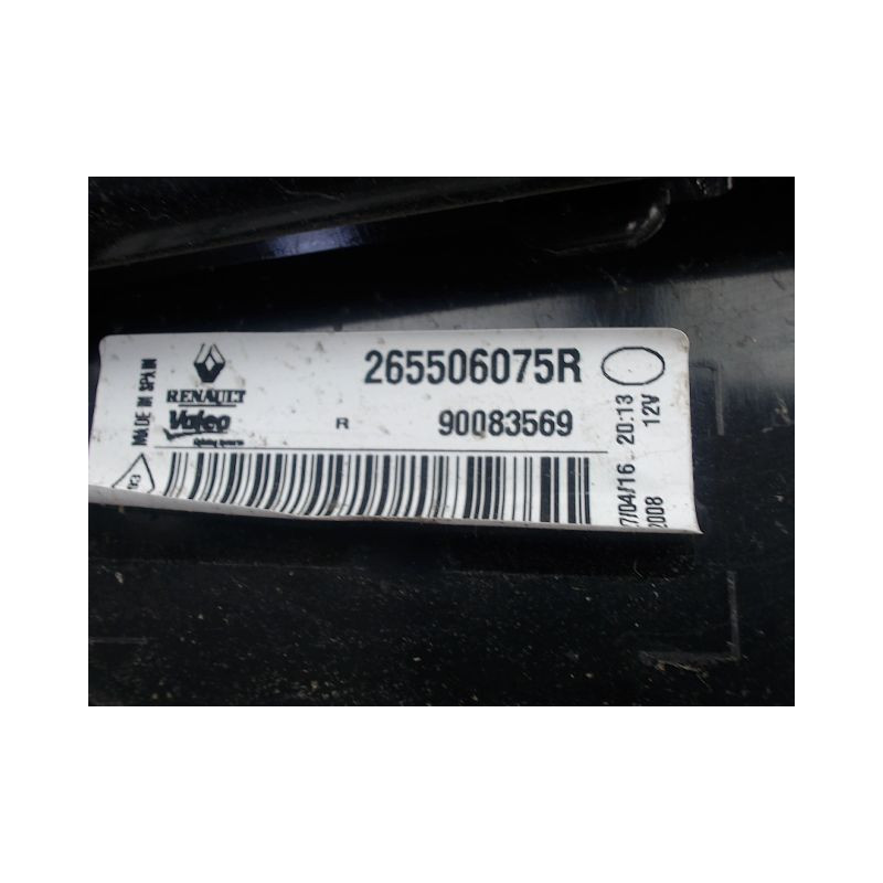 FEU ARRIERE INTERIEUR DROIT RENAULT MEGANE