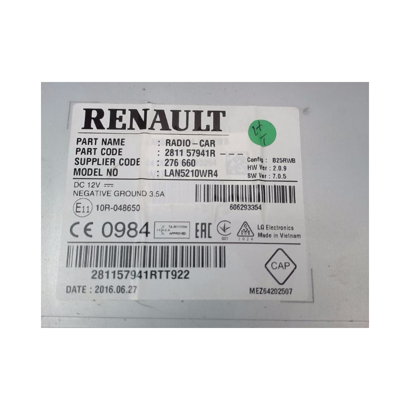 AFFICHEUR DIGITAL RENAULT CLIO IV Phase 1 2012-...