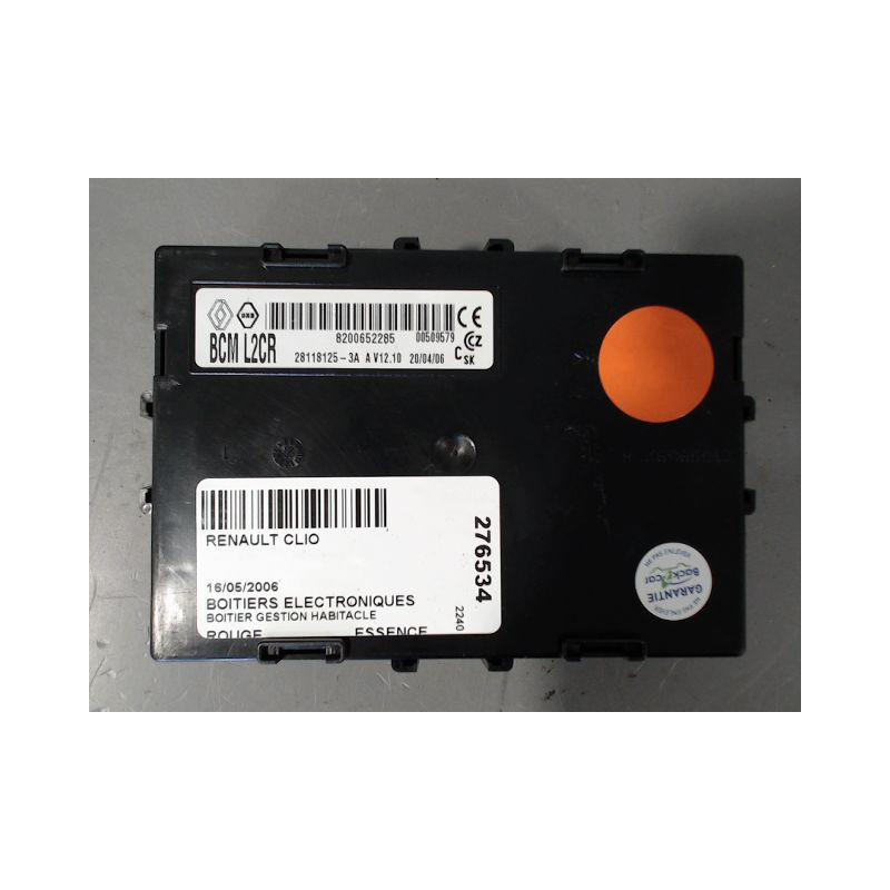 BOITIER GESTION HABITACLE RENAULT CLIO