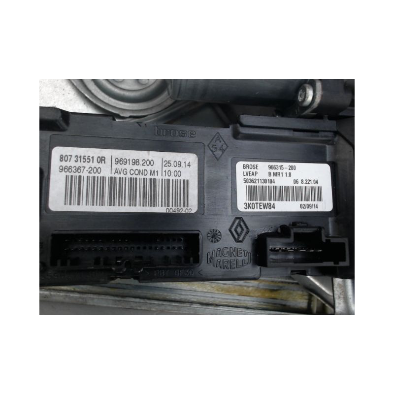 MECANISME LEVE-GLACE AVANT GAUCHE RENAULT MEGANE