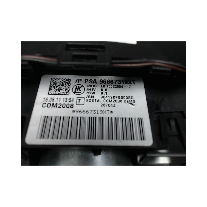 BLOC COMMODOS PEUGEOT 3008 2009-