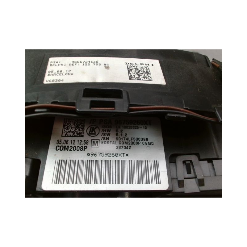 BLOC COMMODOS PEUGEOT 508 BERL. Phase 1 2011-...