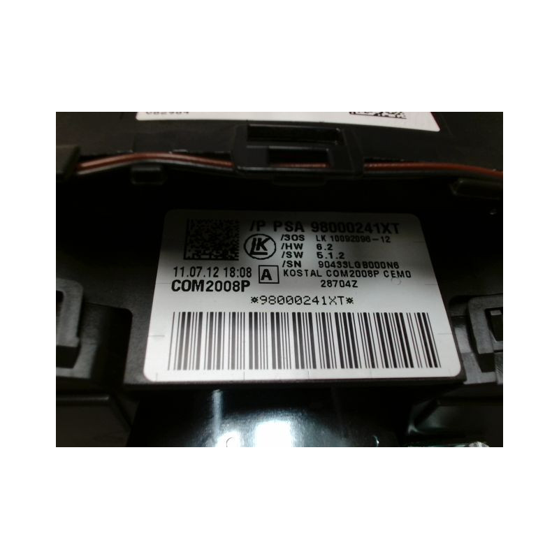BLOC COMMODOS PEUGEOT 508 2010-