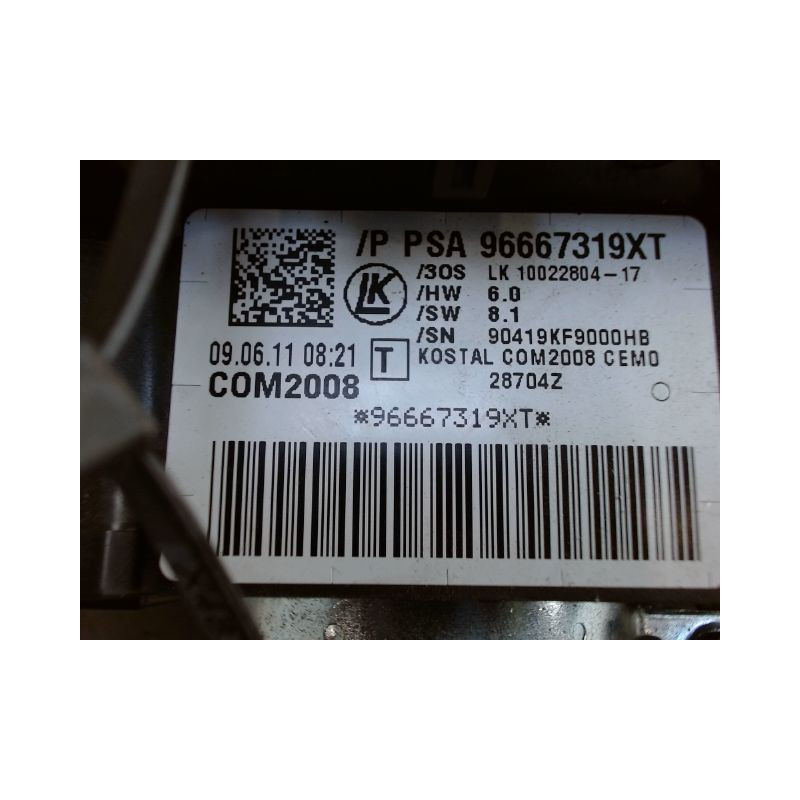 BLOC COMMODOS PEUGEOT 5008