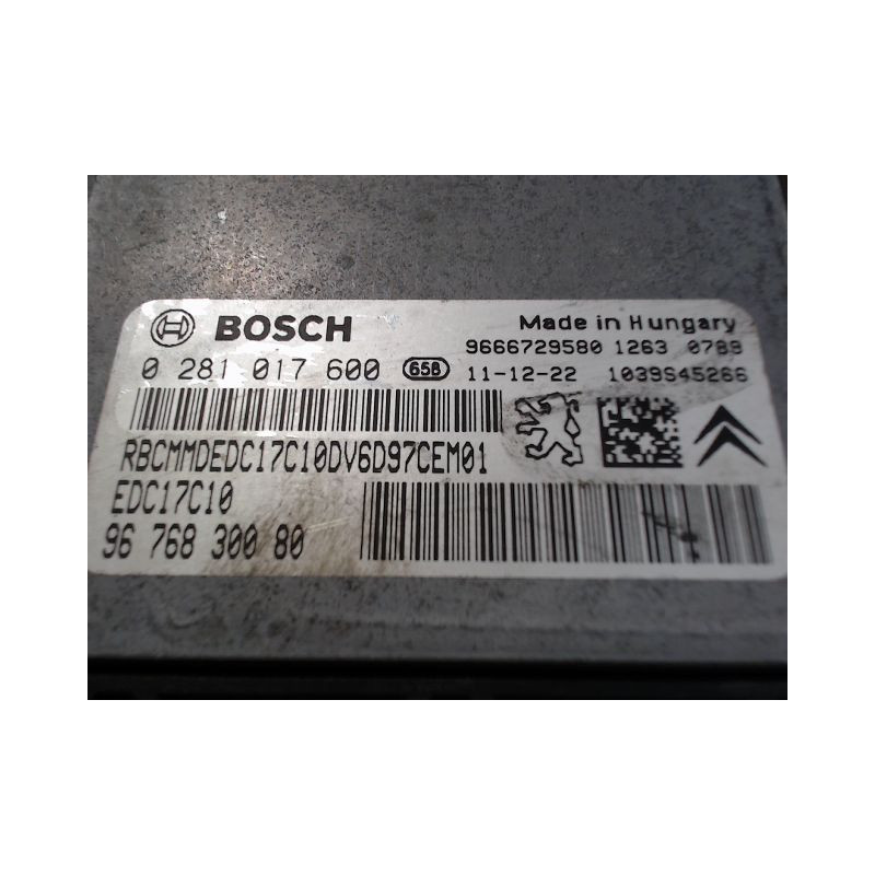 CALCULATEUR MOTEUR CITROEN C3 II Phase 1 (A51) 2009-2013