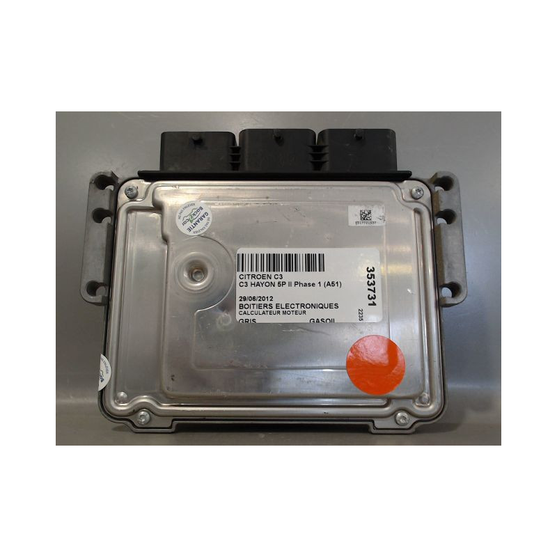 CALCULATEUR MOTEUR CITROEN C3 II Phase 1 (A51) 2009-2013