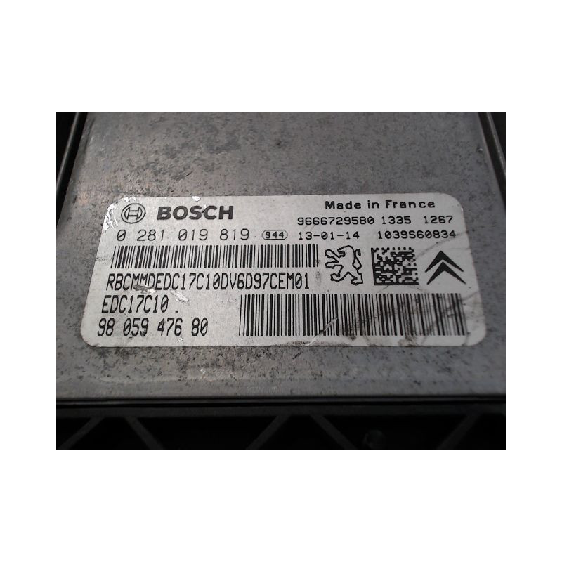 CALCULATEUR MOTEUR PEUGEOT 301