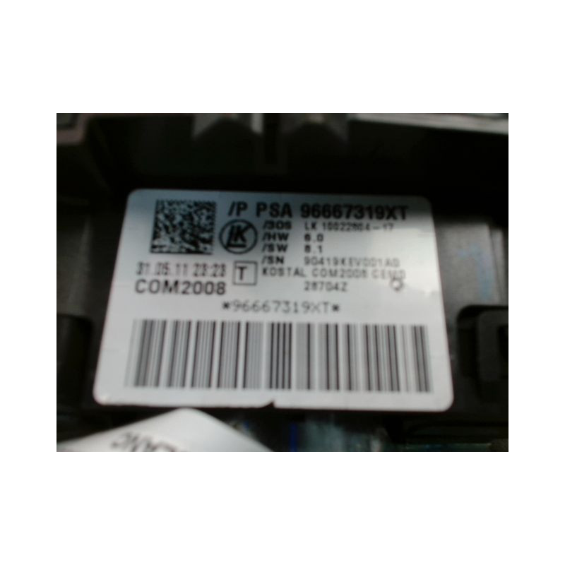 BLOC COMMODOS PEUGEOT 3008 2009-