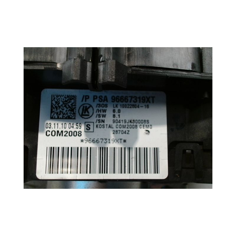 BLOC COMMODOS PEUGEOT 3008 2009-