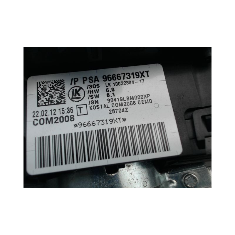 BLOC COMMODOS PEUGEOT 5008