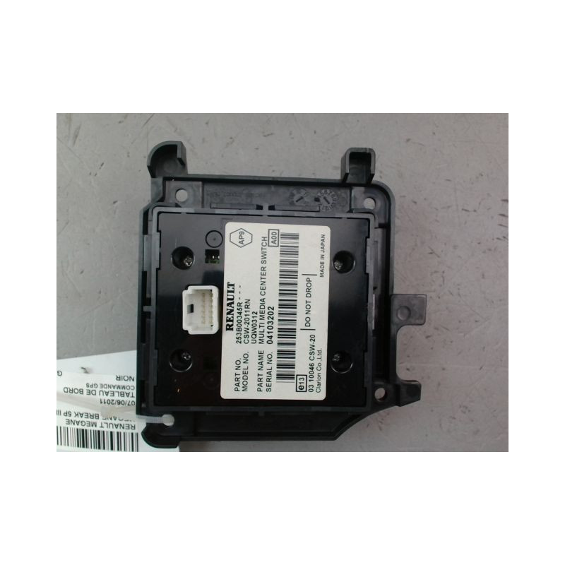 COMMANDE GPS RENAULT MEGANE BREAK III Phase 1 2009-2012