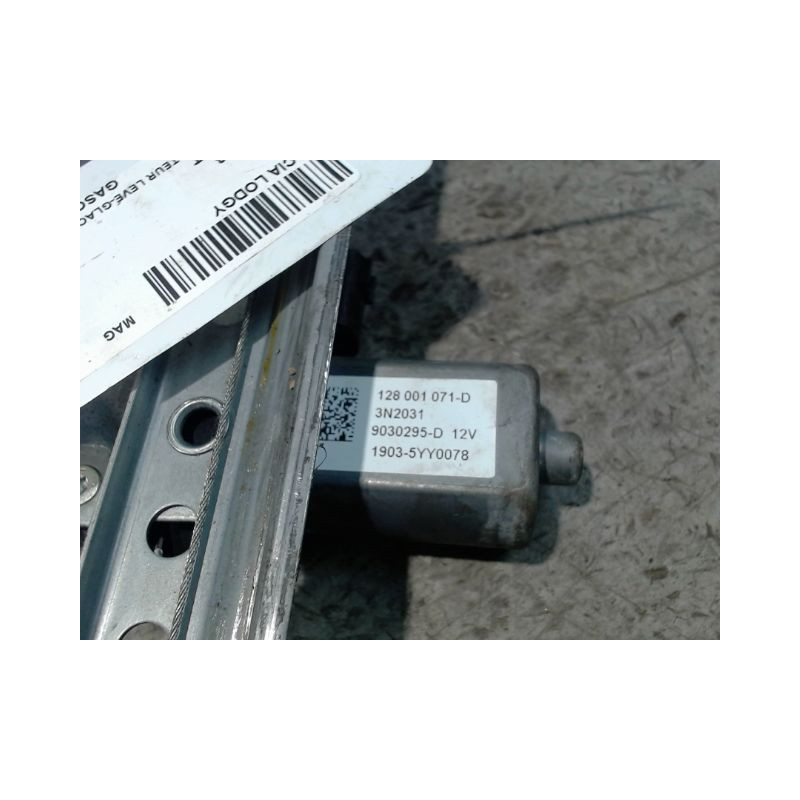 MECANISME+MOTEUR LEVE-GLACE AVANT DROIT DACIA LODGY