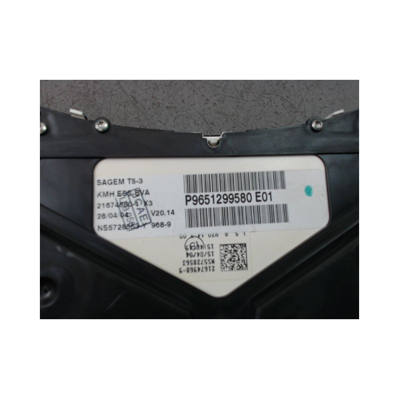 BLOC COMPTEURS PEUGEOT 307 Phase 1 2001-2005