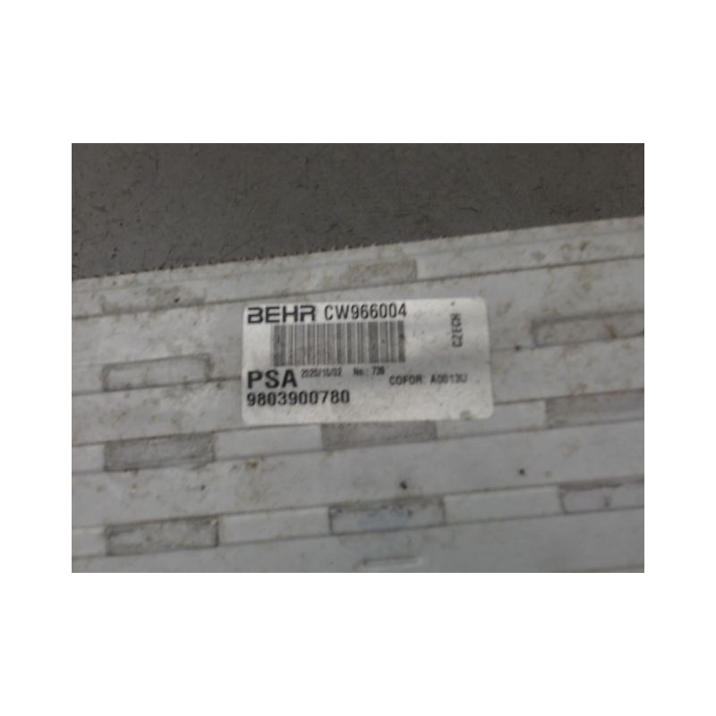 ECHANGEUR AIR CITROEN C3