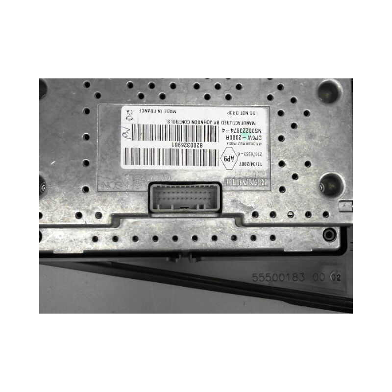 BLOC COMPTEURS RENAULT VEL SATIS Phase 2 2005-2009