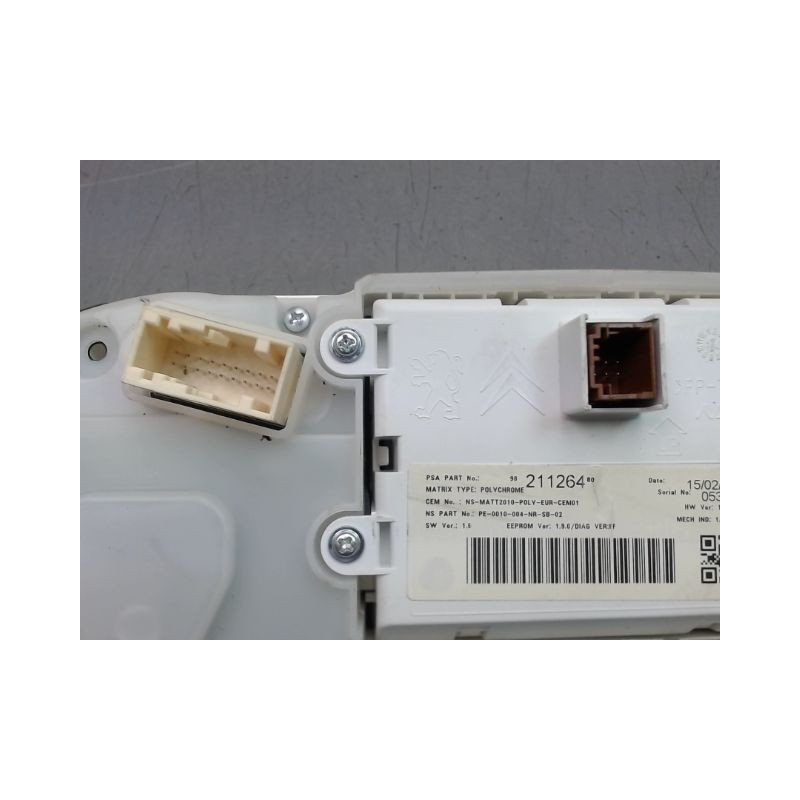 BLOC COMPTEURS PEUGEOT 208 Phase 1 2012-...