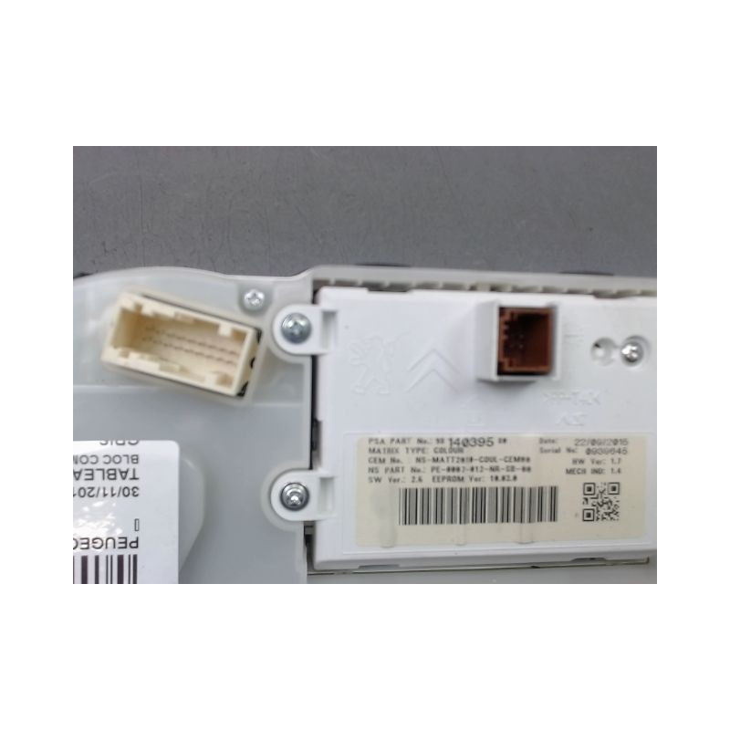 BLOC COMPTEURS PEUGEOT 2008 Phase 1 2013-...