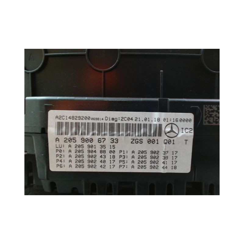 BLOC COMPTEURS MERCEDES CLASSE C 2007-