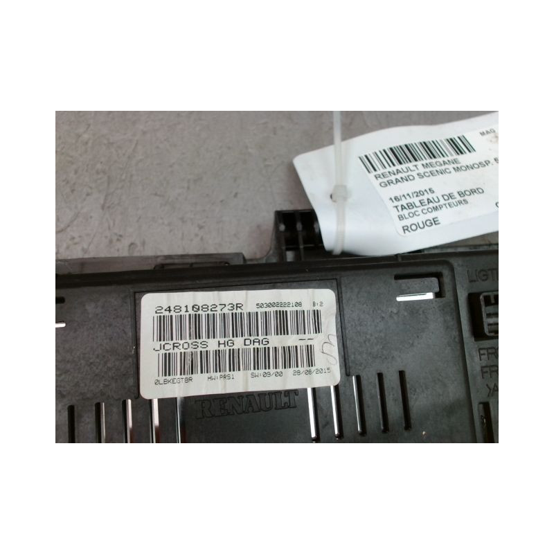 BLOC COMPTEURS RENAULT GRAND SCENIC MONOSP. III Phase 2 LONG 2011-2013