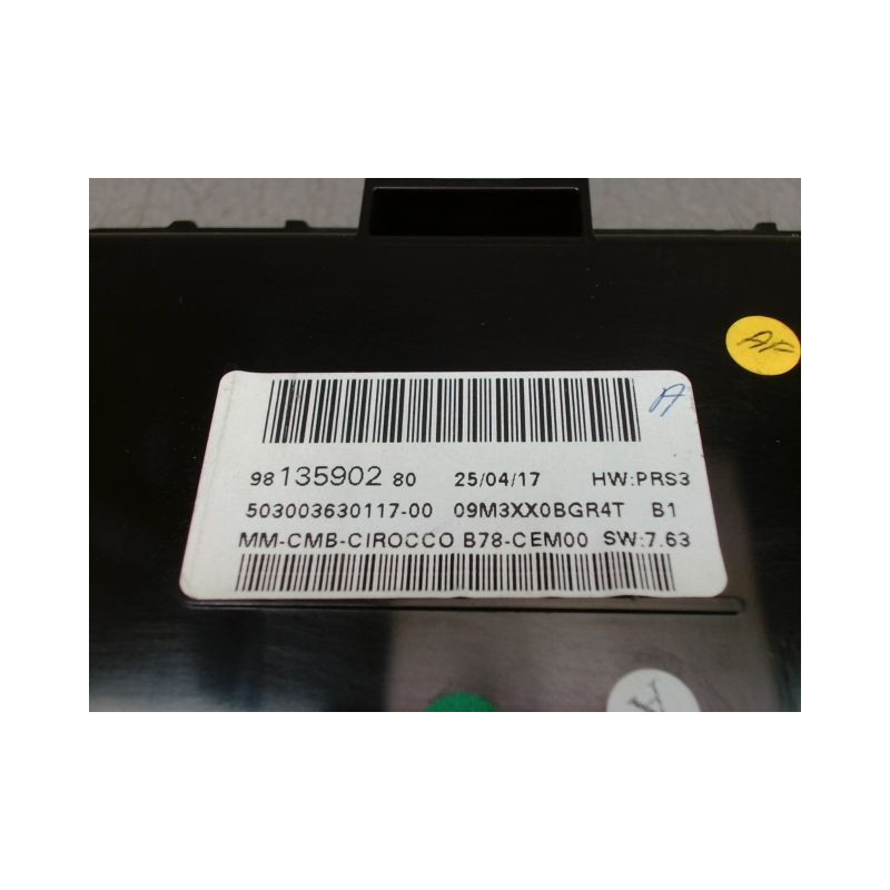 BLOC COMPTEURS CITROEN C4 PICASSO
