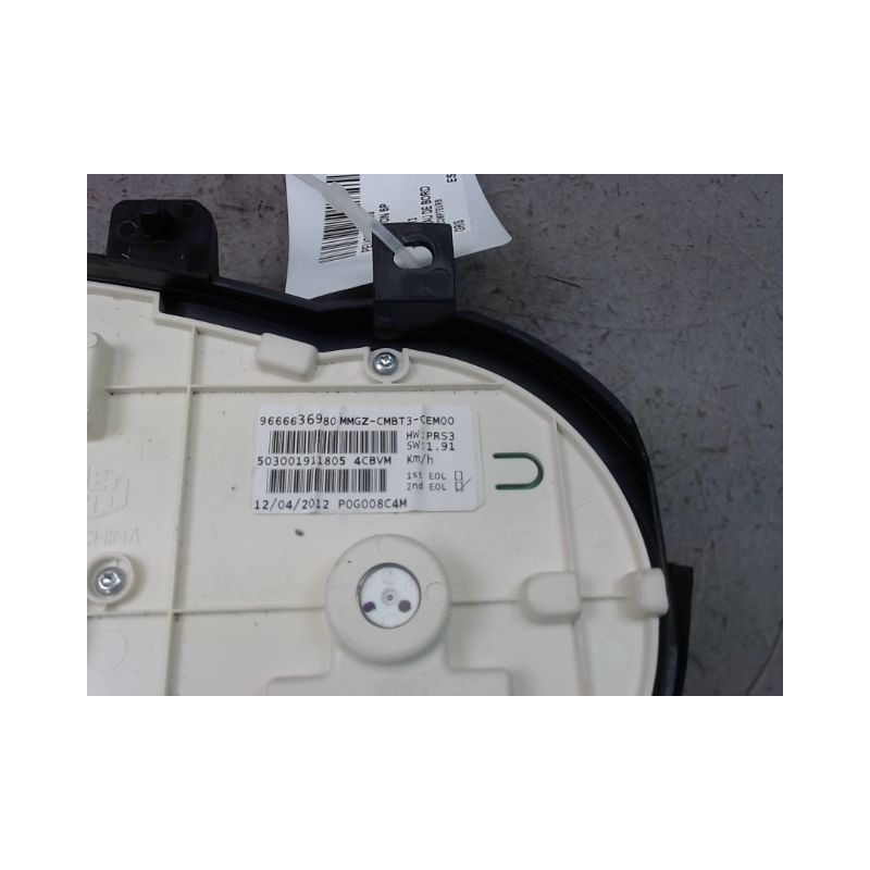 BLOC COMPTEURS PEUGEOT 206 + 2009-2013