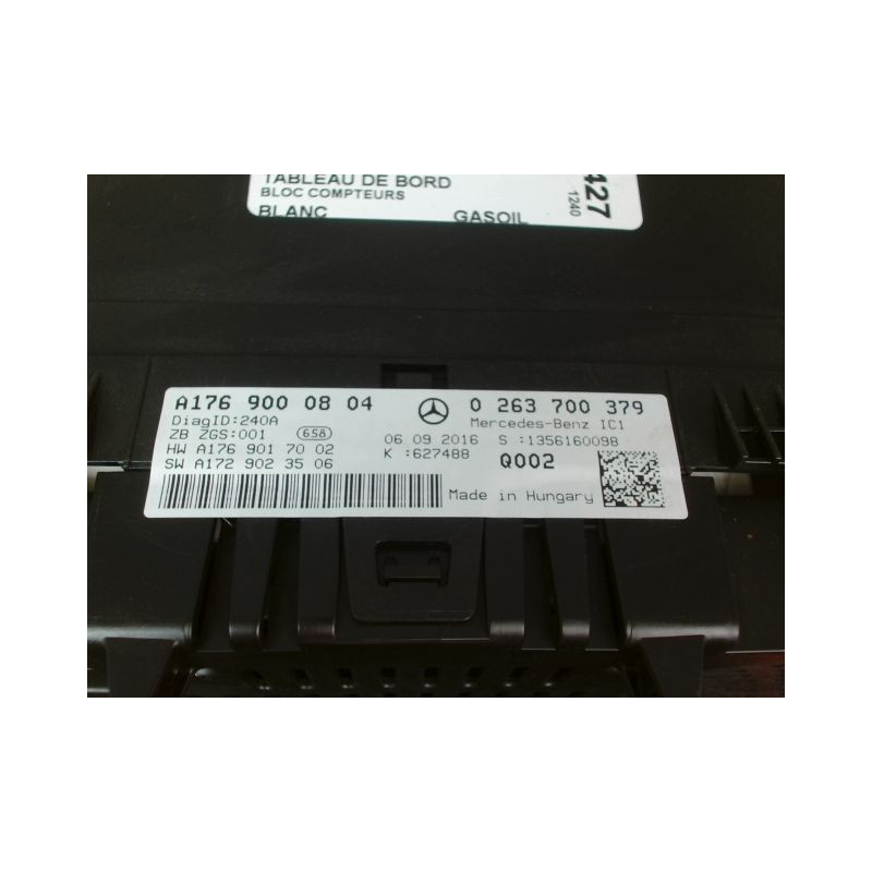 BLOC COMPTEURS MERCEDES CLASSE A 2004-